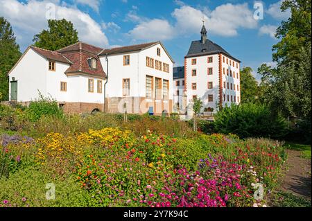 castello e giardino a Grosskochberg in turingia Foto Stock