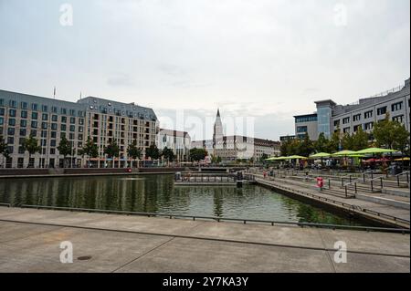 Bacino di Bootshafen a Kiel Foto Stock