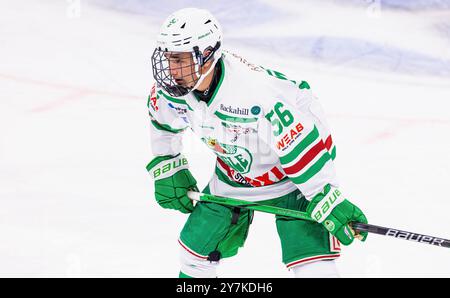 Zurigo, Svizzera, 17 agosto 2024: #56 Leo Papista, attaccante Rögle U18 Team. (Foto di Andreas Haas/dieBildmanufaktur) Foto Stock