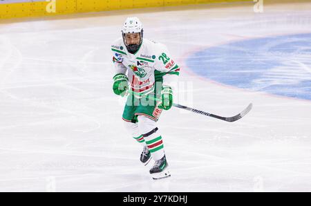 Zurigo, Svizzera, 17 agosto 2024: #28 Kim Mikael, attaccante Rögle U18 Team. (Foto di Andreas Haas/dieBildmanufaktur) Foto Stock