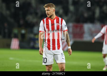 Cracovia, Polonia. 30 settembre 2024. Football 2024 2025 PKO BP Ekstraklasa Cracovia vs Stal Mielec op: MICHAL RAKOCZY crediti: Konrad Swierad/Alamy Live News Foto Stock