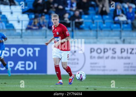 Lyngby, Danimarca. 29 settembre 2024. Pelle Mattsson (6) di Silkeborg SE visto durante il 3F Superliga match danese tra Lyngby BK e Silkeborg IF al Lyngby Stadion di Lyngby. Foto Stock