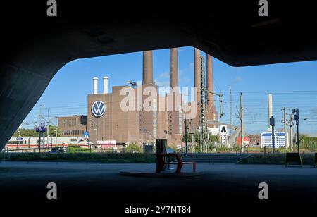 VW-Kraftwerk, Wissenschaftsmuseum Phaeno, Wolfsburg, Niedersachsen, Deutschland Foto Stock