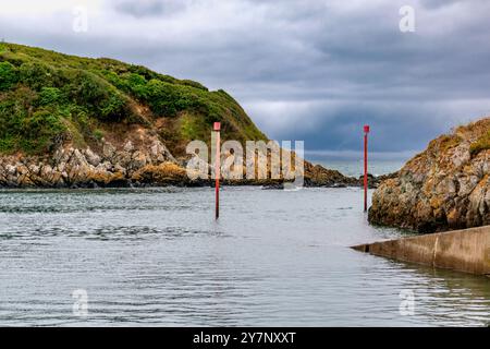 Porto di Dahouet a Pleneuf val andre, Armor Coast, Bretagna in Francia Foto Stock