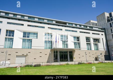 Ambasciata di Francia, Pariser Platz, Mitte, Berlino, Germania, Botschaft Frankreich, Deutschland Foto Stock