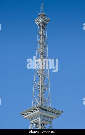 Radio Tower, Messedamm, Westend, Charlottenburg, Berlino, Germania, Funkturm, Germania Foto Stock