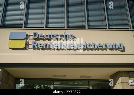 German Federal Pension Insurance, Ruhrstrasse, Wilmersdorf, Berlino, Germania, Deutsche Rentenversicherung Bund, Ruhrstraße, Deutschland Foto Stock