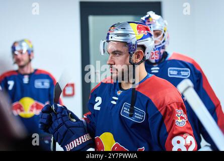 Christopher Desousa, EHC RB MUC 82 nell'amichevole del Global Series Challenge EHC RB MUENCHEN - BUFFALO SABERS 0-5 al SAP Garden di Monaco, Germania, 27 settembre 2024. Stagione 2024/2025, giorno della partita x, fotografo: Immagini ddp / immagini a stella Foto Stock