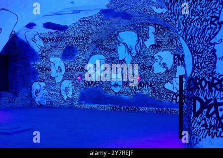 MAUSA Vauban le MAUSA Vauban, das Museum für urbane Kunst und Straßenkunst a Neu-Breisach/Frankreich zeigt seit 2018 auf fast 1200 m2 internationale Streetart Künstler. In der historischen Festung Neuf-Brisach - gebaut von Vauban ab 1698 und heute einem UNESCO-Weltkulturerbe - kommen hier immmer wieder Artists on residence von ADOR FR, AKTEONE DE, ALEX SENNA BR, BEN EINE UK, BUSTART CH, C215 DE, CHANOIR FRCO, CRANIO BR, CREN DE, DENIS MEYERS BE, DOTMASTER GROSSBRITANNIEN, EDDIE COLLA USA, EL PEZ ES, EL XUPET NEGRE ES, ELLE STREETART USA, FRAKONE FR, GUY DENNING GROSSBRITANNIEN, HIMED & REYBEN M Foto Stock