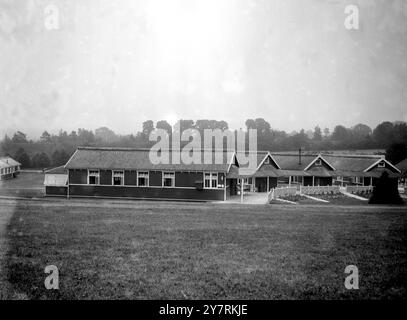 Festa del fondatore ad Alton. Vista generale delle case dei capezzoli di Lord Mayor Treloar ad Alton, Hampshire. 27 giugno 1921 Foto Stock