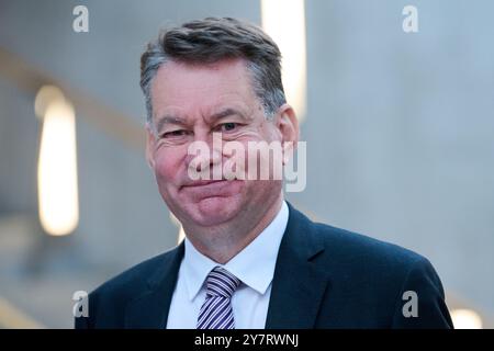 Edimburgo Scozia, Regno Unito 1 ottobre 2024. Murdo Fraser al Parlamento scozzese. credito sst/alamy notizie in diretta Foto Stock