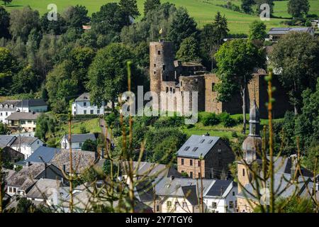 Le château de Burg-Reuland | il castello di Burg-Reuland Foto Stock