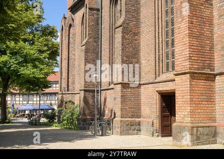 Chiesa di San Nicola, Reformationsplatz, città vecchia, Spandau, Berlino, Germania, St. Nikolai-Kirche, Altstadt, Deutschland Foto Stock