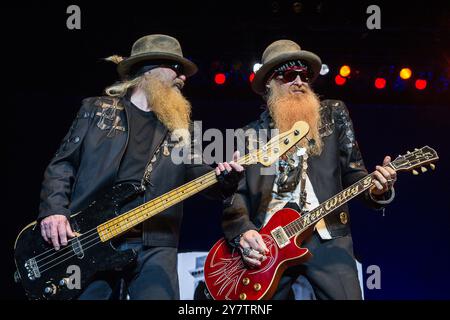 ZZ TOP in concerto a Bruxelles | ZZ a Forest National Foto Stock