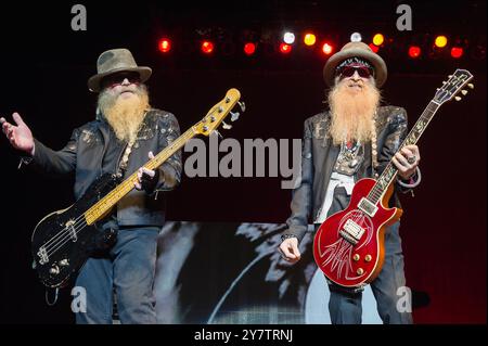 ZZ TOP in concerto a Bruxelles | ZZ a Forest National Foto Stock