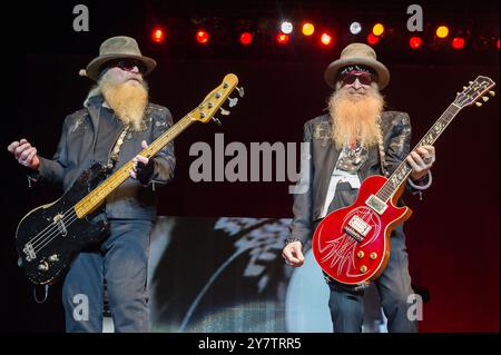 ZZ TOP in concerto a Bruxelles | ZZ a Forest National Foto Stock