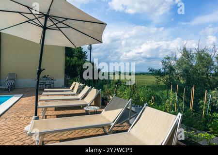 Un'antica residenza a Goito Mantova Lombardia Foto Stock