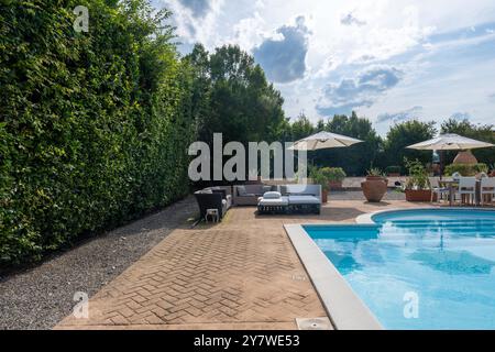 Un'antica residenza a Goito Mantova Lombardia Foto Stock