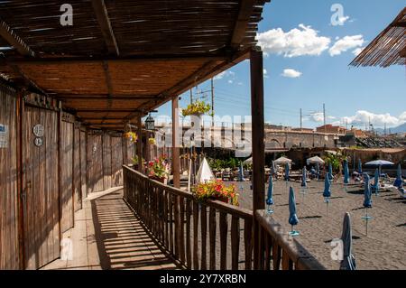 Antico bagno Favorita al Parco sul mare della Villa Favorita a Ercolano - Napoli Foto Stock