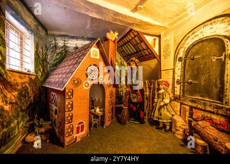 Fairytale House Neukirchen, Hansel e Gretel, Neukirchen, Schwalm-Eder-Kreis, Assia, Germania Foto Stock