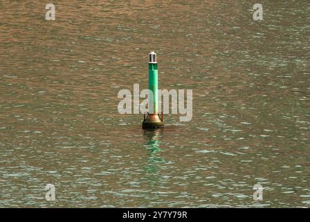 Vista del porto verde Hand CAN Booy da Fort Amherst a St. John's, Newfoundland & Labrador, Canada Foto Stock