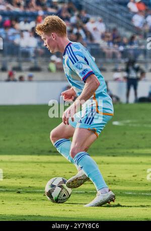 CHESTER, PA, USA - 25 AGOSTO 2024: Partita della Leagues Cup tra Philadelphia Union e Colorado Rapids a Subaru Park. ***SOLO PER USO EDITORIALE*** Foto Stock