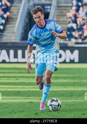 CHESTER, PA, USA - 25 AGOSTO 2024: Partita della Leagues Cup tra Philadelphia Union e Colorado Rapids a Subaru Park. ***SOLO PER USO EDITORIALE*** Foto Stock