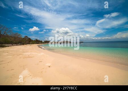 Pink Beach, Lombok, Indonesia Foto Stock