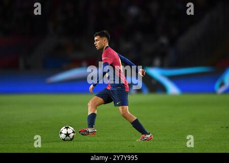 Barcellona, ESP. 1 ottobre 2024. FC BARCELONA vs BSC Young Boys 01 ottobre 2024 Pedri (8) del FC Barcelona durante la fase MD4 della UEFA Champions League 2024/25 League tra FC Barcelona e BSC Young Boys allo stadio Olimpico Lluis Companys di Montjuic a Barcellona, Spagna. Crediti: Rosdemora/Alamy Live News Foto Stock