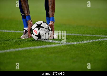 Barcellona, ESP. 1 ottobre 2024. FC BARCELONA vs BSC Young Boys 01 ottobre 2024 Raphina (11) del FC Barcelona durante la fase MD4 della UEFA Champions League 2024/25 League tra FC Barcelona e BSC Young Boys allo stadio Olimpico Lluis Companys di Montjuic a Barcellona, Spagna. Crediti: Rosdemora/Alamy Live News Foto Stock