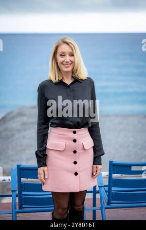 Bene, Francia. 30 settembre 2024. L'attrice francese Ludivine Sagnier posa durante una chiamata fotografica per "Leurs enfants après eux" come parte del festival cinematografico Cineroman di Nizza il 30 settembre 2024. Foto di Shootpix/ABACAPRESS. COM credito: Abaca Press/Alamy Live News Foto Stock