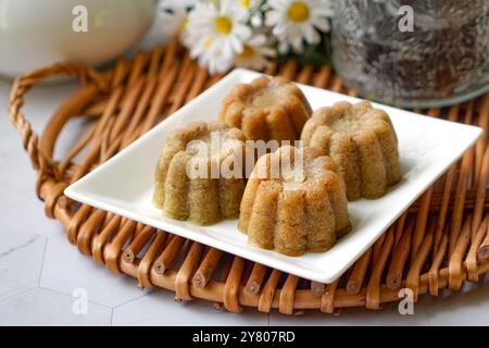 APAM Pisang, torta malese alla banana con spugna al vapore Foto Stock