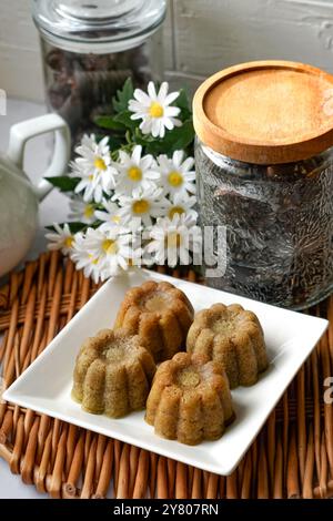 APAM Pisang, torta malese alla banana con spugna al vapore Foto Stock