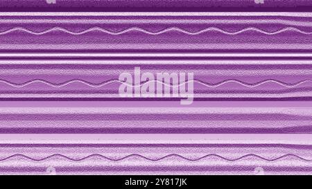 Sfondo orizzontale astratto con pattern geometrico d'onda in viola Foto Stock