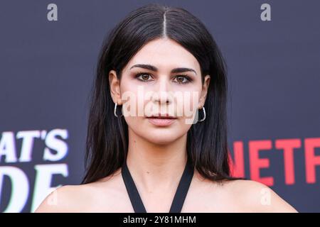 Hollywood, Stati Uniti. 1 ottobre 2024. HOLLYWOOD, LOS ANGELES, CALIFORNIA, USA - 01 OTTOBRE: Kate Andrews arriva al Beyond Fest 2024 - Los Angeles Premiere di "IT's What's Inside" di Netflix, tenutosi all'Egyptian Theatre Hollywood il 1° ottobre 2024 a Hollywood, Los Angeles, California, Stati Uniti. (Foto di Xavier Collin/Image Press Agency) credito: Image Press Agency/Alamy Live News Foto Stock