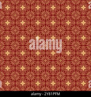 Motivo senza cuciture Talavera. Azulejo Ceramic Tile Motif Vector Illustrazione Vettoriale