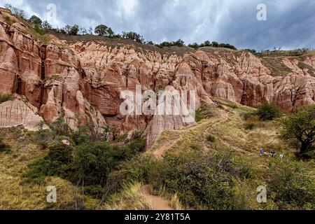 Le scogliere rosse di Papa Rosie in Romania Foto Stock