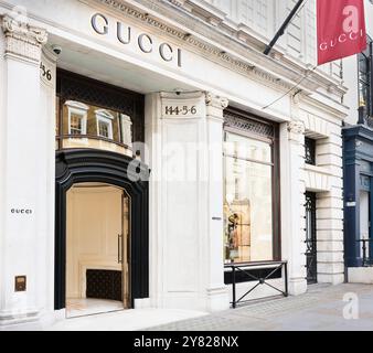 Gucci, New Bond Street, Mayfair, Londra, Inghilterra. Foto Stock