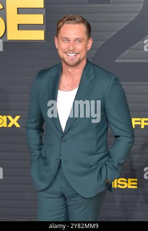 Billy Magnussen bei der Premiere der HBO serie The Franchise im Paramount Theater. Los Angeles, 01.10.2024 *** Billy Magnussen alla prima della serie HBO The Franchise al Paramount Theater di Los Angeles, 01 10 2024 foto:xD.xStarbuckx/xFuturexImagex franchise 4128 Foto Stock