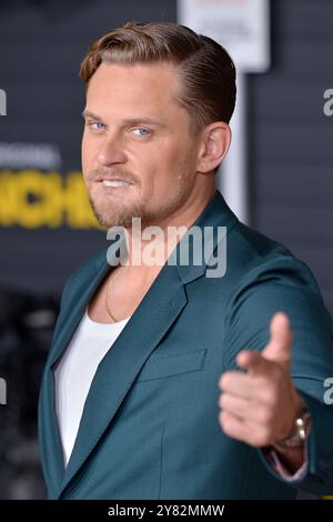 Billy Magnussen bei der Premiere der HBO serie The Franchise im Paramount Theater. Los Angeles, 01.10.2024 *** Billy Magnussen alla prima della serie HBO The Franchise al Paramount Theater di Los Angeles, 01 10 2024 foto:xD.xStarbuckx/xFuturexImagex franchise 4131 Foto Stock