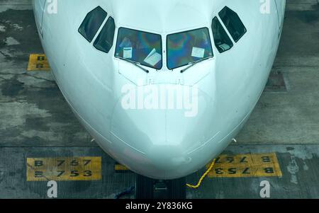 Al campo dell'aeroporto El Prat di Barcellona Foto Stock