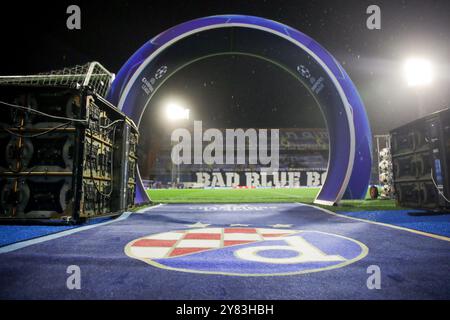 Zagabria, Croazia. 2 ottobre 2024. ZAGABRIA, CROAZIA - 2 OTTOBRE: Vista generale dello stadio Maksimir davanti alla partita di UEFA Champions League 2024/25 fase MD2 tra GNK Dinamo V AS Monaco al Maksimir Stadion il 2 ottobre 2024 a Zagabria, Croazia. Foto: Luka Stanzl/PIXSELL credito: Pixsell/Alamy Live News Foto Stock