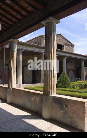 Pompei era un'antica città campana sul Golfo di Napoli, che come Ercolano, Stabia e Oplonti fu sepolta durante l'eruzione del Vesuvio Foto Stock