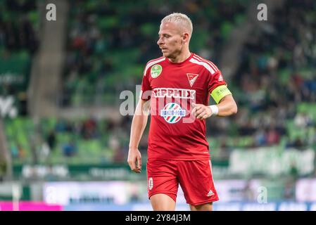 Budapest, Ungheria – 9 ottobre 2022. L'ala di Debrecen Balazs Dzsudzsak durante la partita di Liga ungherese Ferencvaros contro Debrecen (2-0). Foto Stock