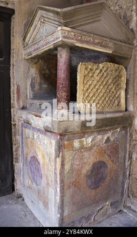 Pompei era un'antica città campana sul Golfo di Napoli, che come Ercolano, Stabia e Oplonti fu sepolta durante l'eruzione del Vesuvio Foto Stock