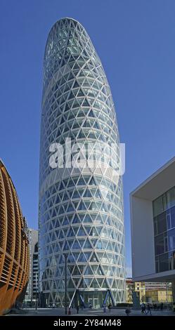 Grattacielo Torre Unipol di Mario Cucinella Architects, porta nuova, Milano, Lombardia, Italia, Europa Foto Stock