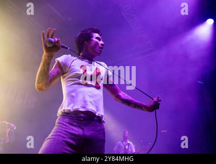 Londra, Regno Unito. 2 ottobre 2024. Jxdn, alias Jaden Hossler, si esibisce al Shepherds Bush Empire di Londra per il suo tour europeo "When the Music Stops". Cristina Massei/Alamy Live News Foto Stock