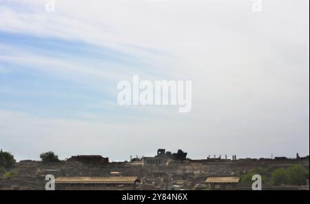 Pompei era un'antica città campana sul Golfo di Napoli, che come Ercolano, Stabia e Oplonti fu sepolta durante l'eruzione del Vesuvio Foto Stock