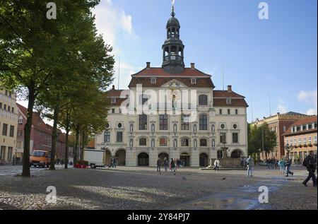 Bellissimo municipio barocco di Lueneburg in Germania - girato nel settembre 2015 Foto Stock