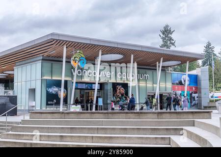 Vancouver, British Columbia, Canada – 26 settembre 2024: Esterno dell'acquario di Vancouver a Vancouver, Canada. Foto Stock